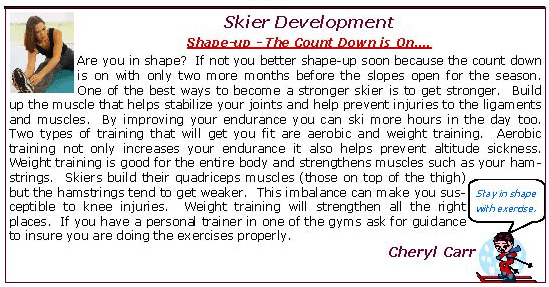 skier development - skiing on ice